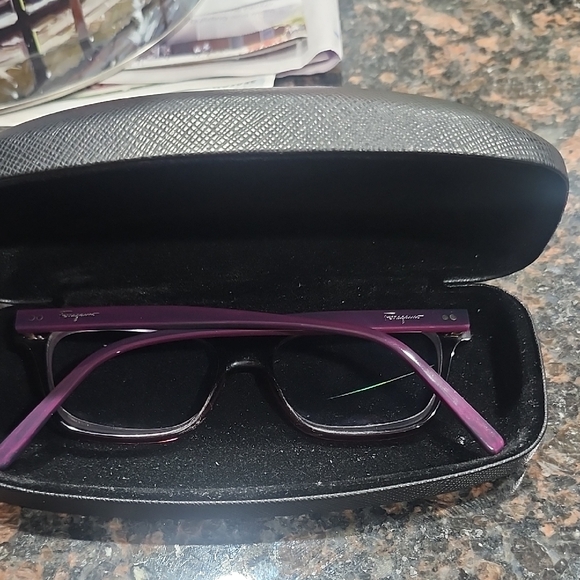 Salvatore Ferragamo Women's Glasses in Vibrant Purple. With Case - Picture 6 of 6